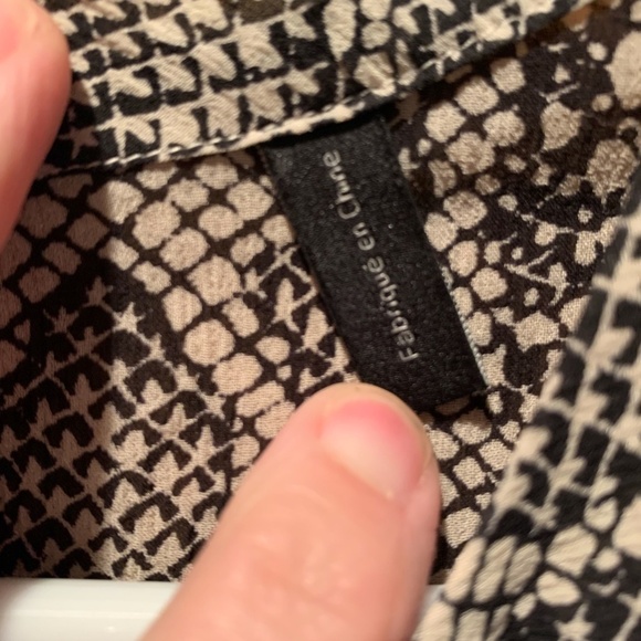 Theory Kimry Snake Print Silk Blouse Small - Picture 5 of 6